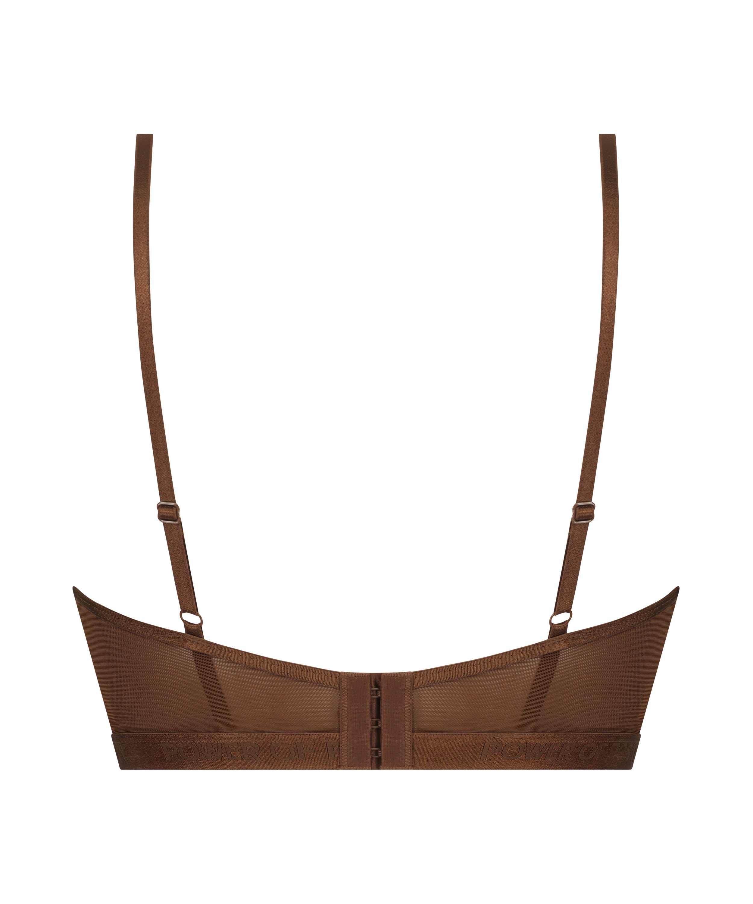Nieusztywniony biustonosz z fiszbinami longline Honey, Brązowy, main