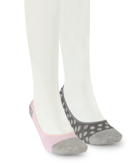 Zestaw 2 par skarpetek stopek, Szary
