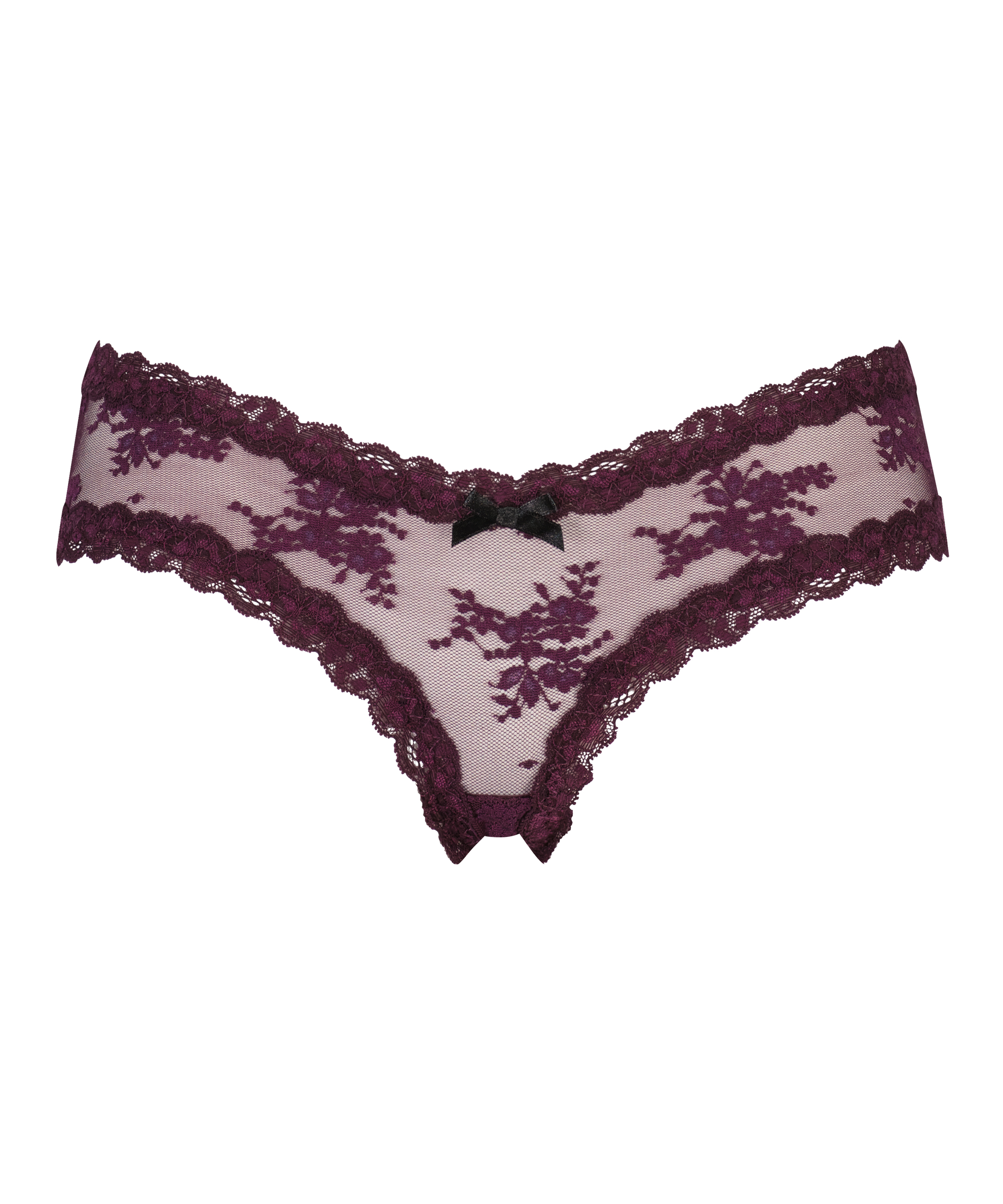 Brazyliany V-shape Mesh, Fioletowy, main