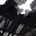 Top z fiszbinami Lace Camille, Czarny
