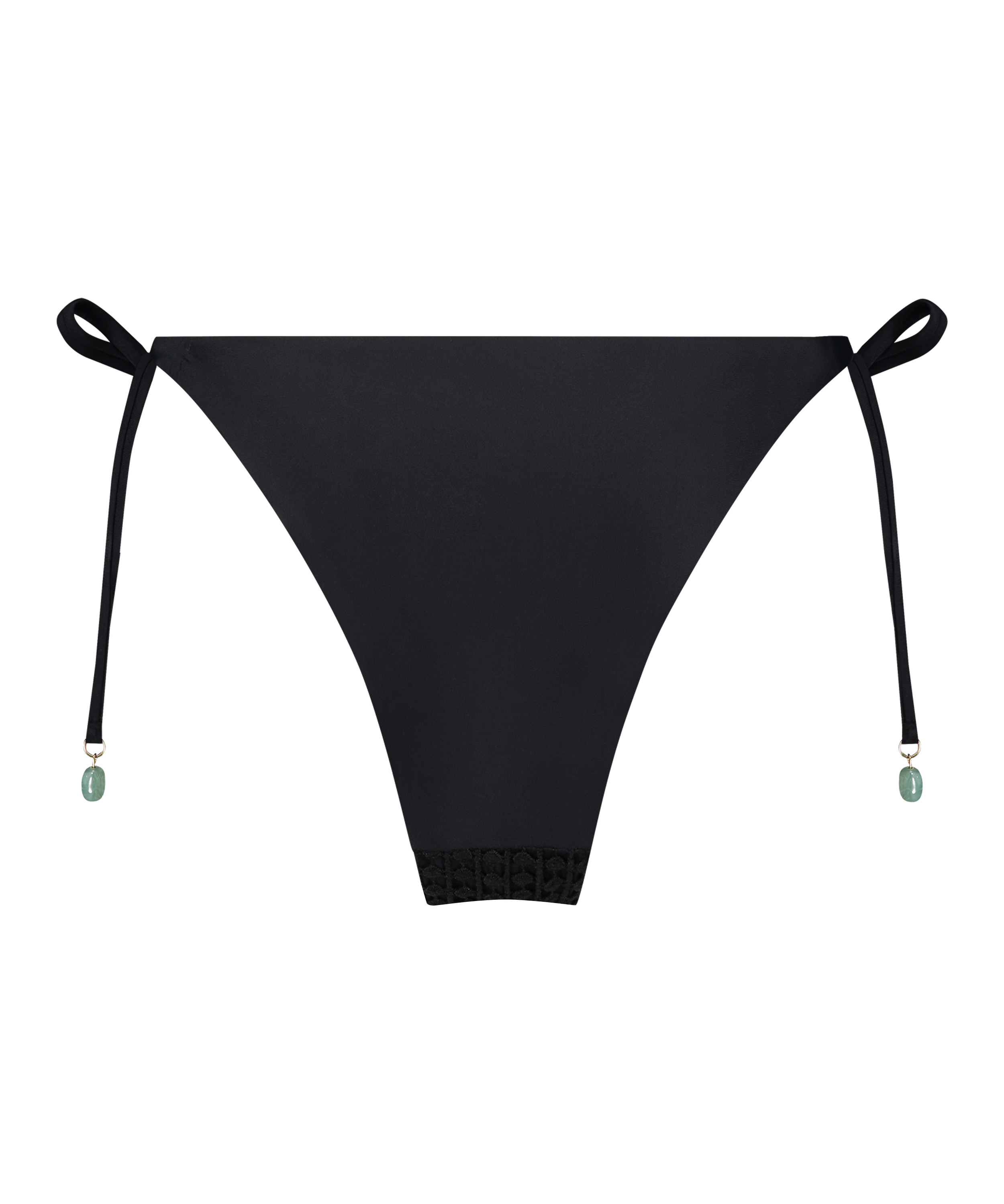Majtki Bikini Cheeky Tanga Maui Crochet, Czarny, main