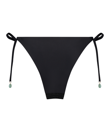 Majtki Bikini Cheeky Tanga Maui Crochet, Czarny