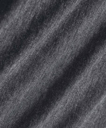 super miękka top z kaszmirem z dekoltem w ł&oacute;dkę, Szary