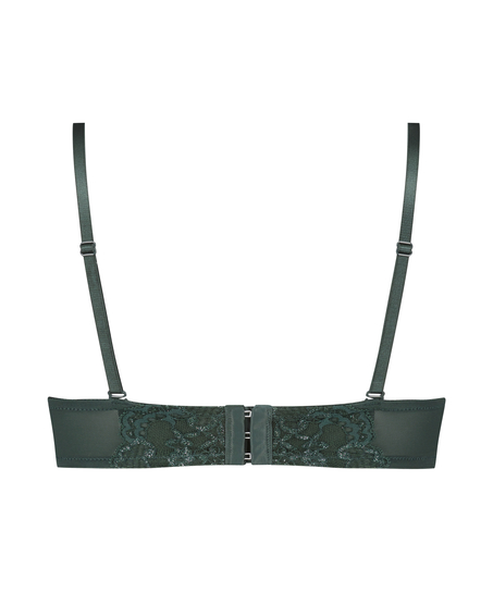 Usztywniony biustonosz bez ramiączek z fiszbinami Reeva, Zielony