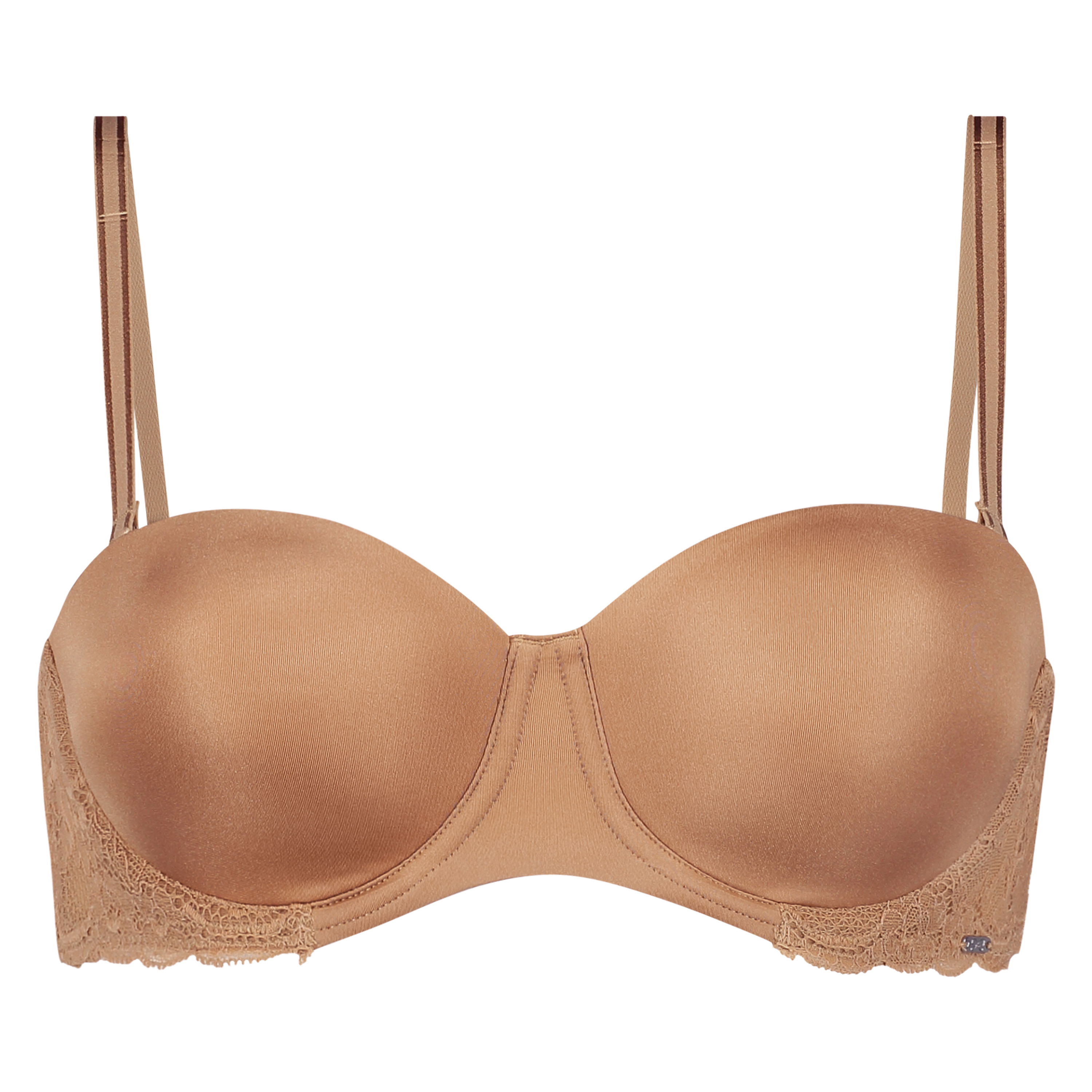 Angie Padded Strapless Underwired Bra, Beżowy, main