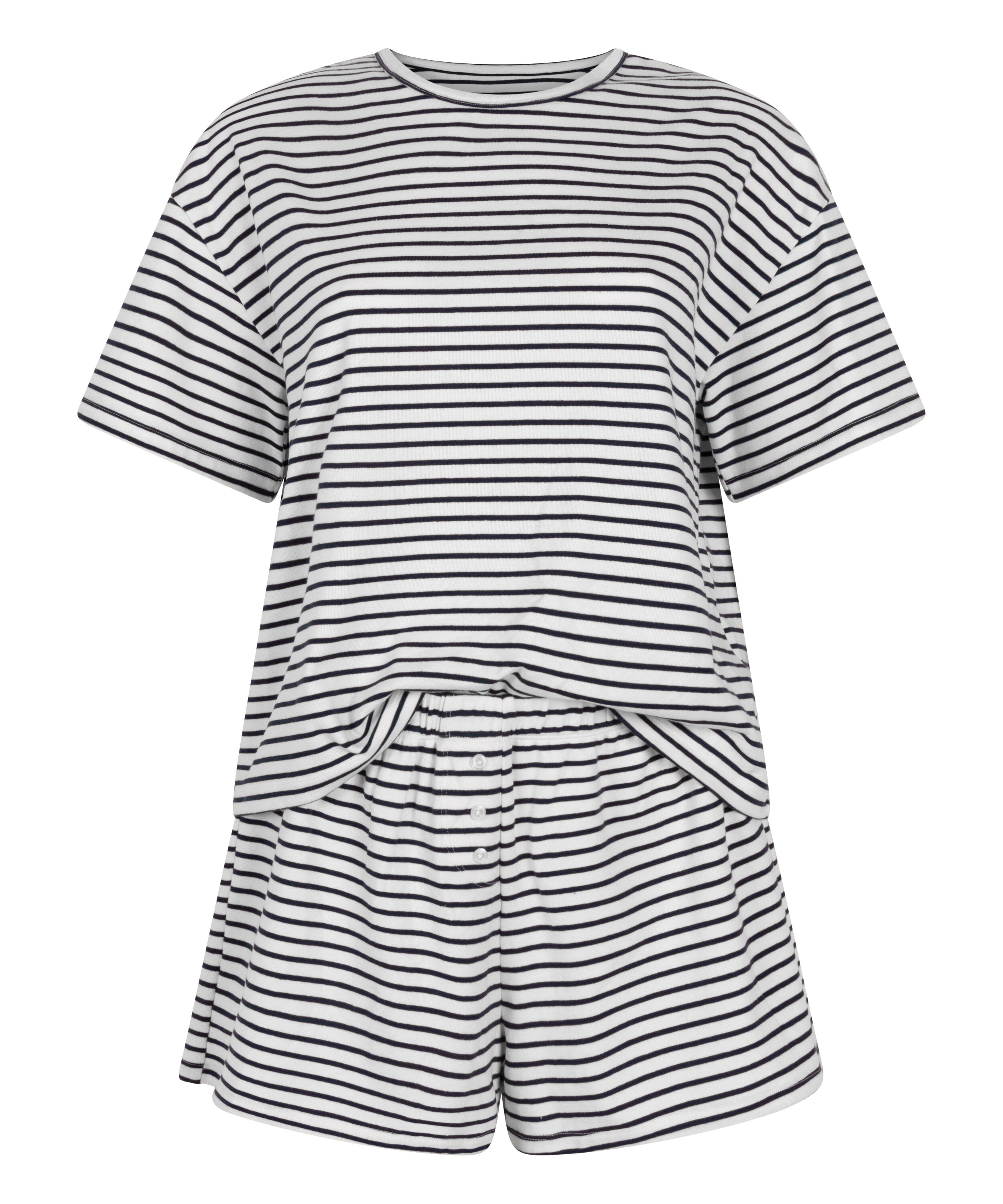 Zestaw piżamowy z dżerseju, Niebieski