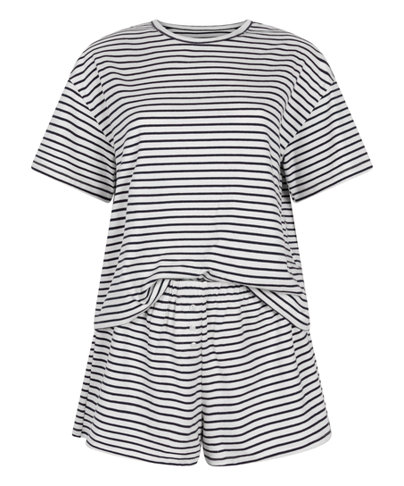 Zestaw piżamowy z dżerseju, Niebieski