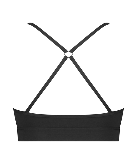 Sportowy biustonosz HKMX The Nadi - poziom 1, Czarny