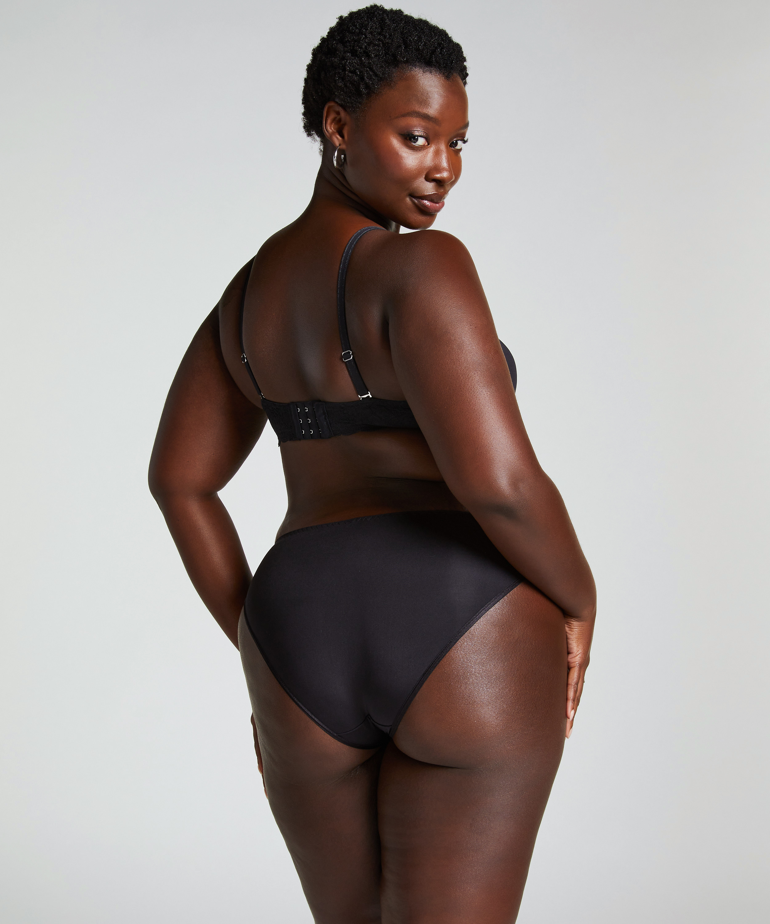 Usztywniony biustonosz z fiszbinami Angie bez ramiączek, Czarny, main
