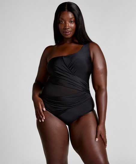 Kostium kąpielowy Shaping Shell Mesh, Czarny