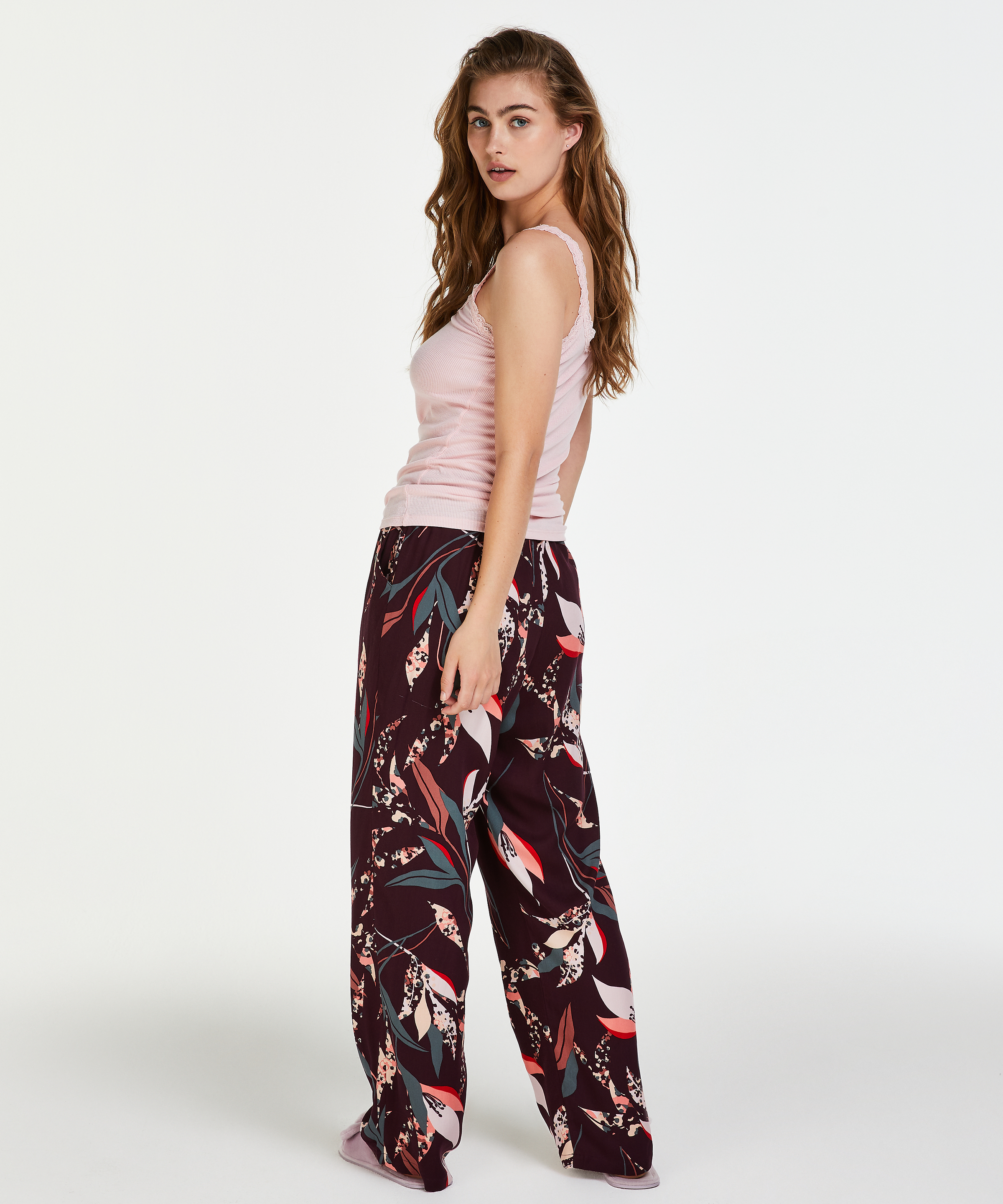 Petite Woven Pyjama Bottoms, Czerwony, main
