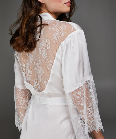 Kimono Satin Lily, Biały