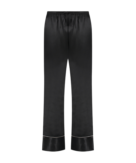 Spodnie z satyny, Czarny