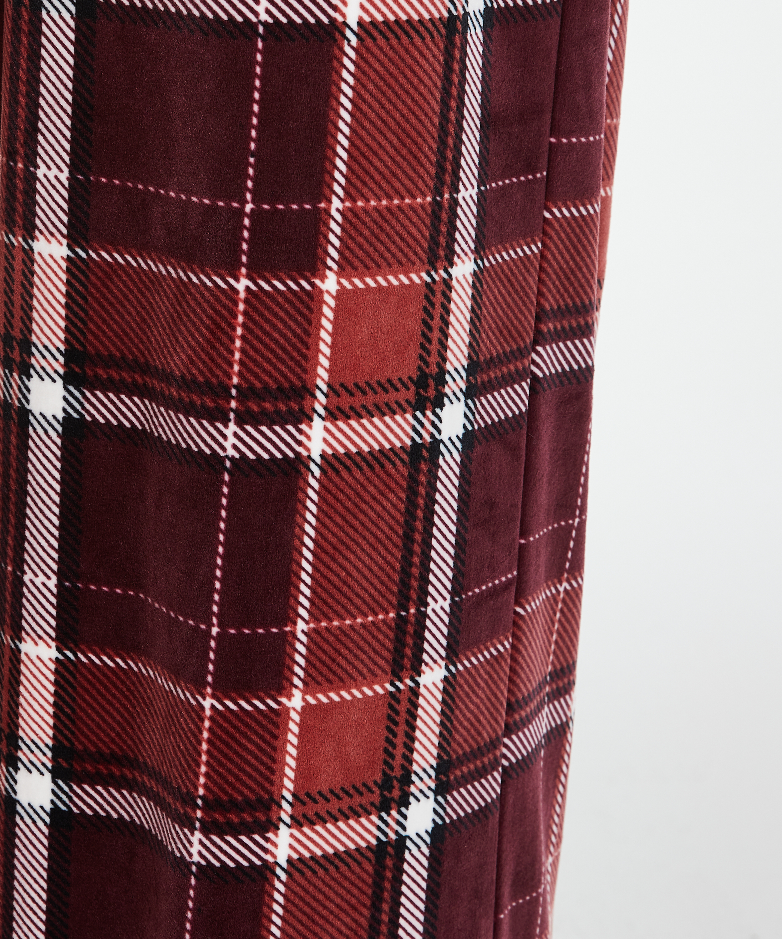 Petite Velours Pyjama Bottoms, Czerwony, main