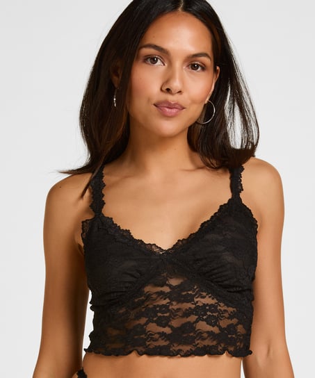 Biustonosz Usztywniony Bez Wkładek Aveline, Czarny