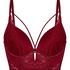 Biustonosz typu push‑up longline Tosca, Czerwony