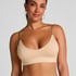 Tr&oacute;jkątny biustonosz bralette Dide, Beżowy