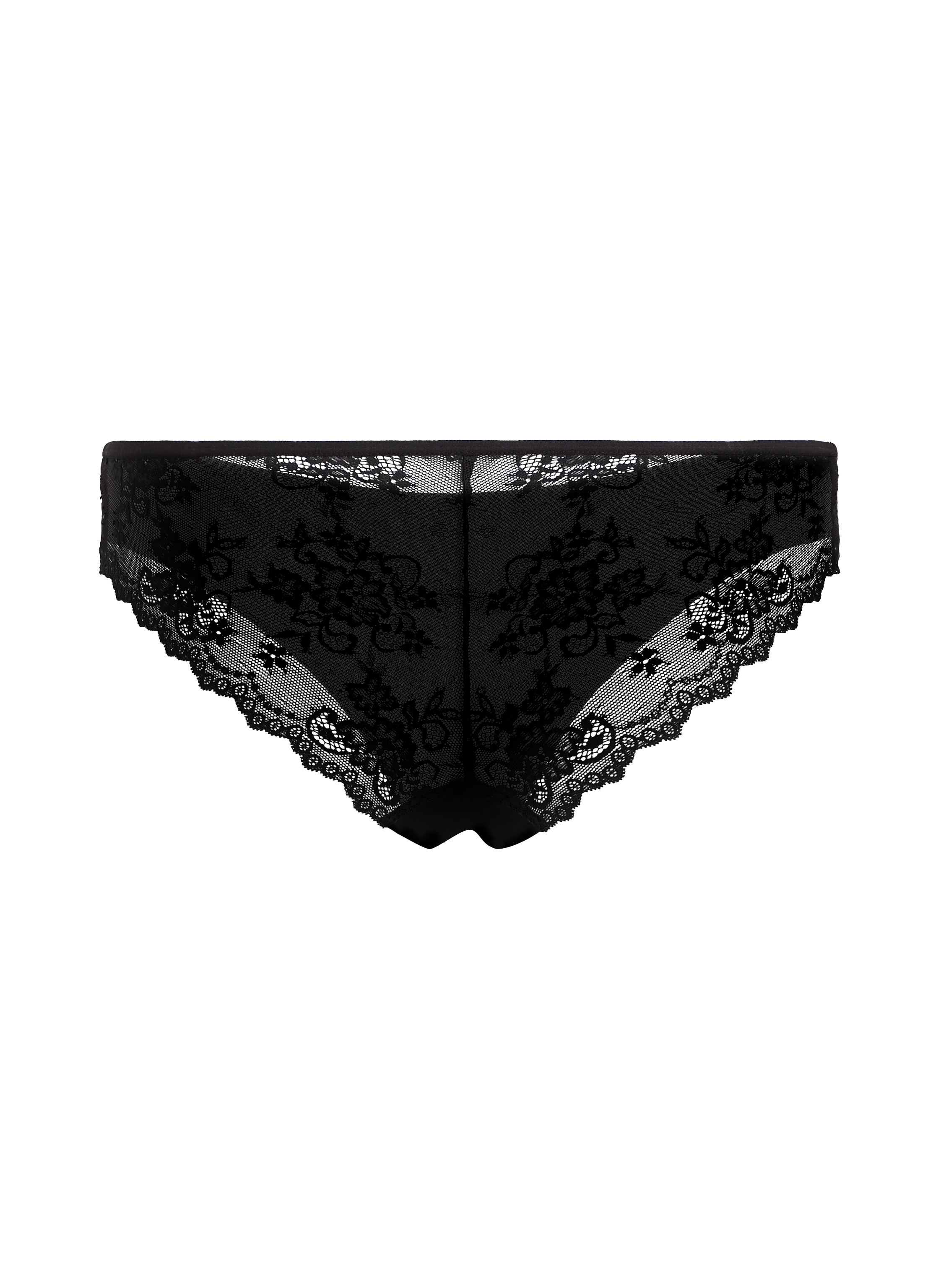 Brazyliany Invisible Lace Back, Czarny, main