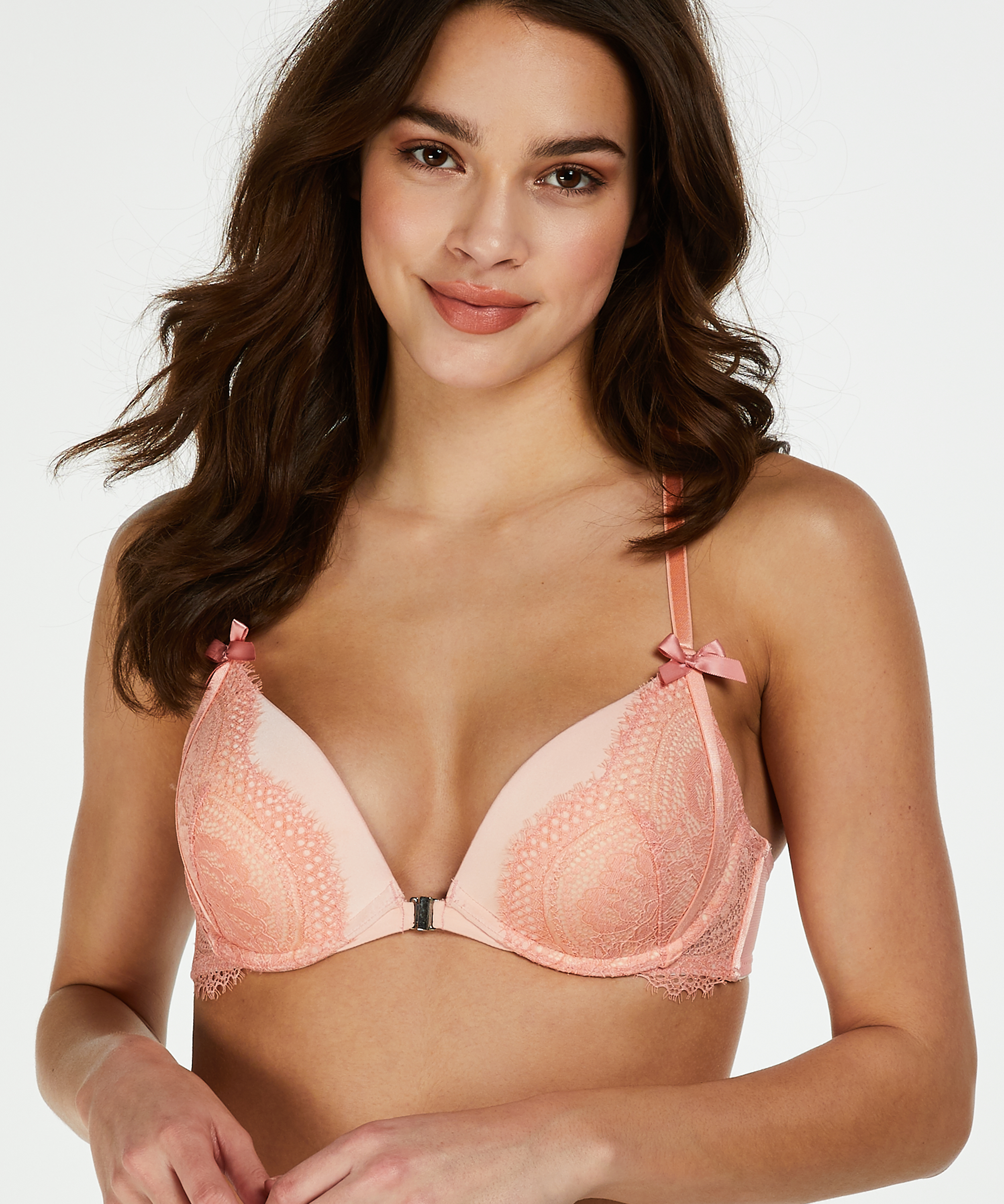 Paris Padded Push-up Underwired Bra, R&oacute;żowy, main