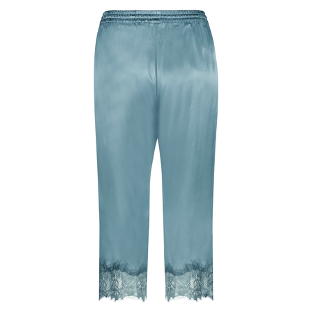 Silk capri pants, Niebieski