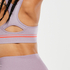HKMX The Crop Level 1 Sports Bra, Fioletowy