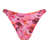 Majtki Bikini Wysoko Krojona Floral, R&oacute;żowy