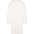 Poncho z Polarowego Splotu Warkoczowego, Biały