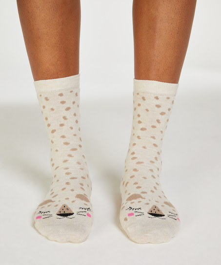 2 pary skarpetek, Biały