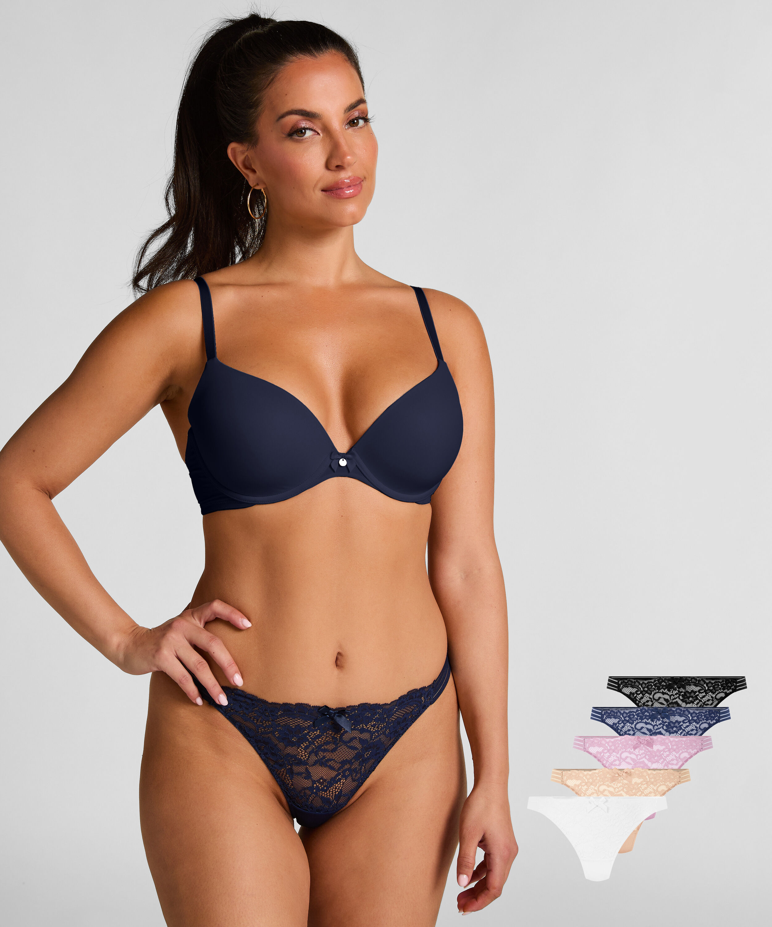 Stringi Sully 5 par, Niebieski