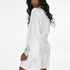 Lace Satin Kimono, Biały