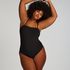 Kostium kąpielowy Bandeau Scallop, Czarny
