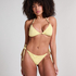 Majtki Bikini Crochet, Ż&oacute;łty