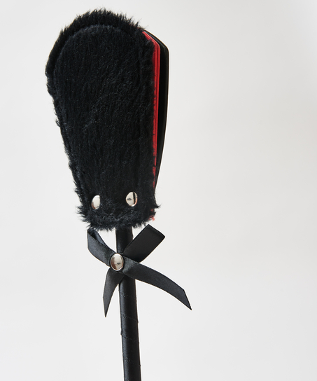 Private Fake Fur Whip, Czarny