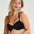 Cannes Padded Underwired Bikini Top Vivian Hoorn, Czarny