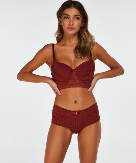 Padded Longline Underwired Bra Winnie I AM, Czerwony