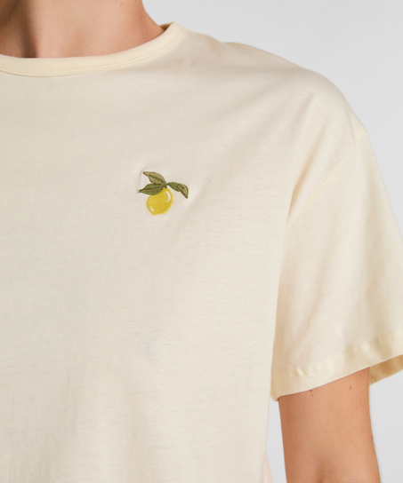 Zestaw piżamowy z bawełny, Biały