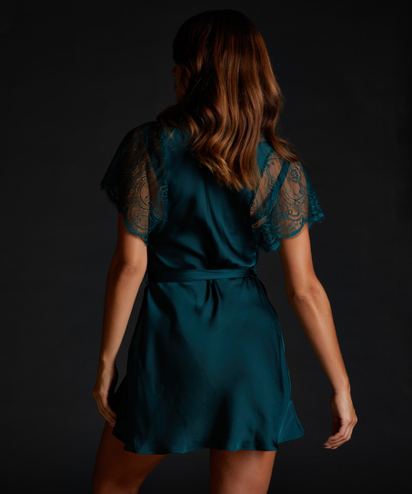 Satynowe kimono Coco, Zielony
