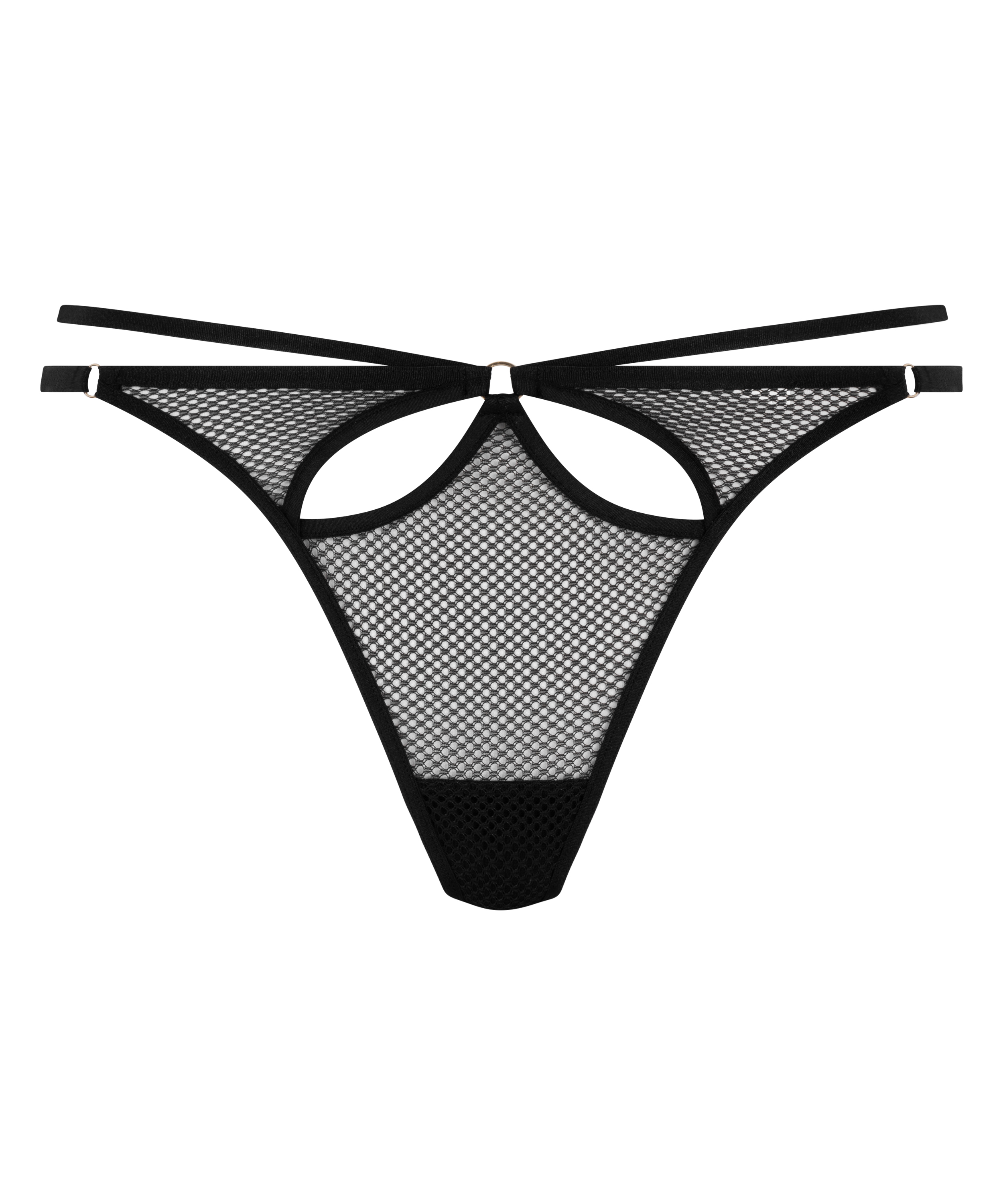 Majtki tanga Rhysa, Czarny, main