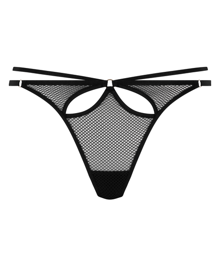 Majtki tanga Rhysa, Czarny