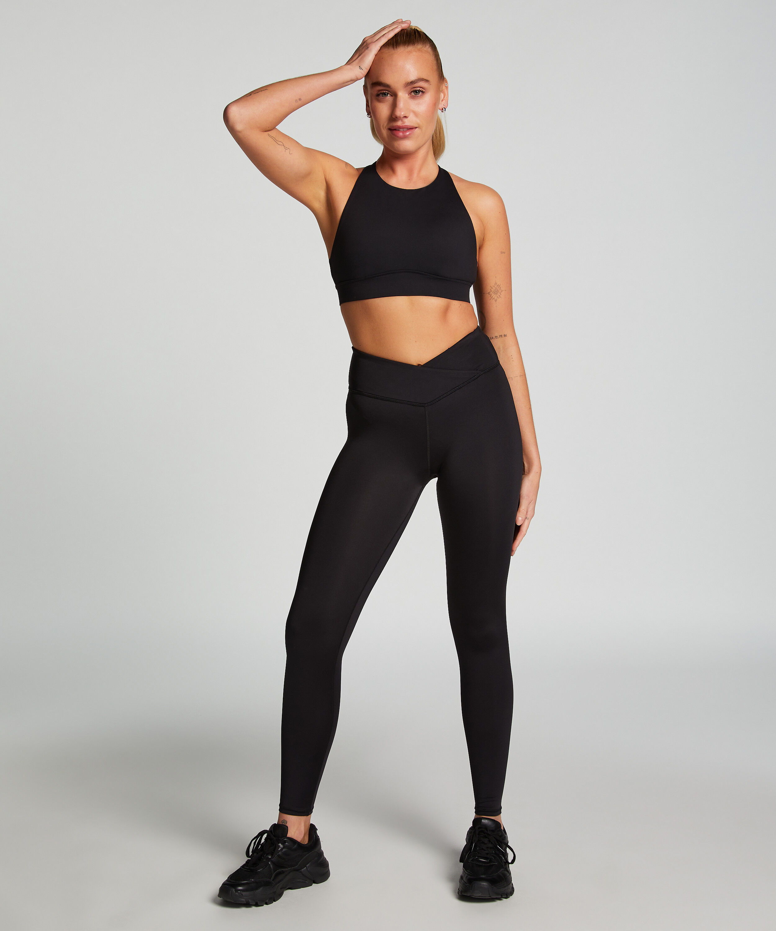 HKMX  Stanik sportowy poziom 1, Czarny