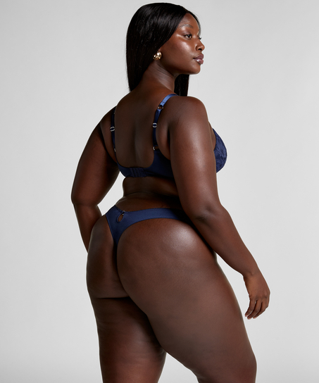 Usztywniony biustonosz bez fiszbin Andrea, Niebieski