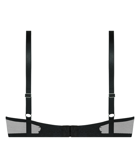 Usztywniony biustonosz bez fiszbinów Daphne, Czarny