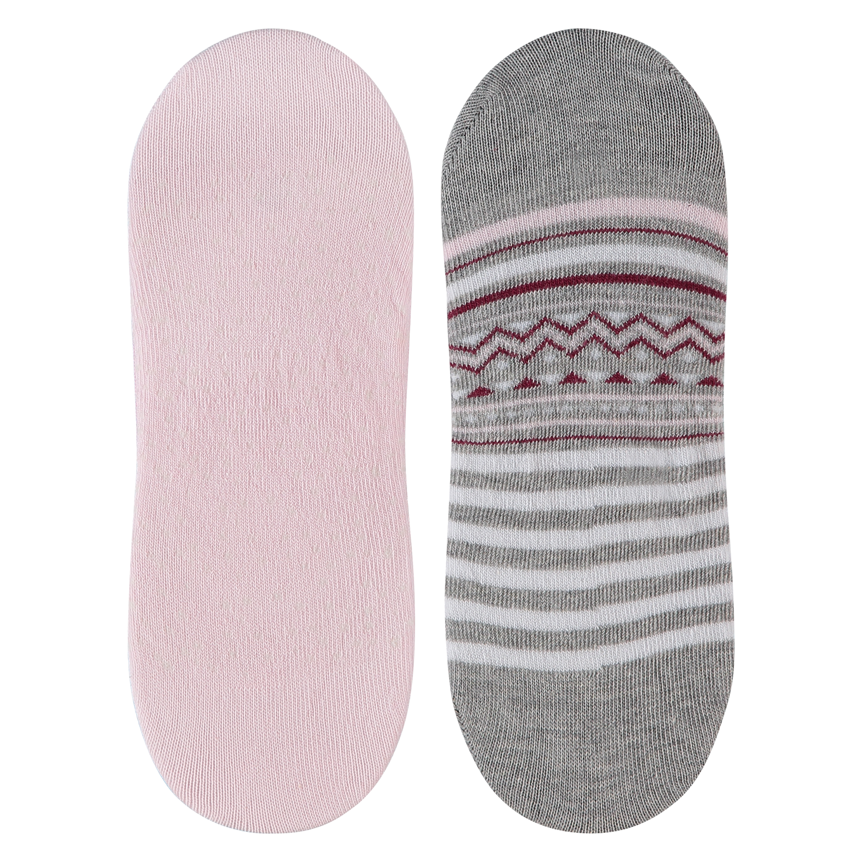 Zestaw 2 par skarpetek stopek, Różowy, main