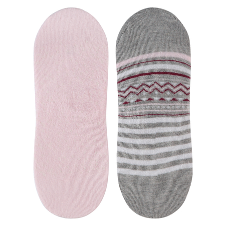 Zestaw 2 par skarpetek stopek, Różowy