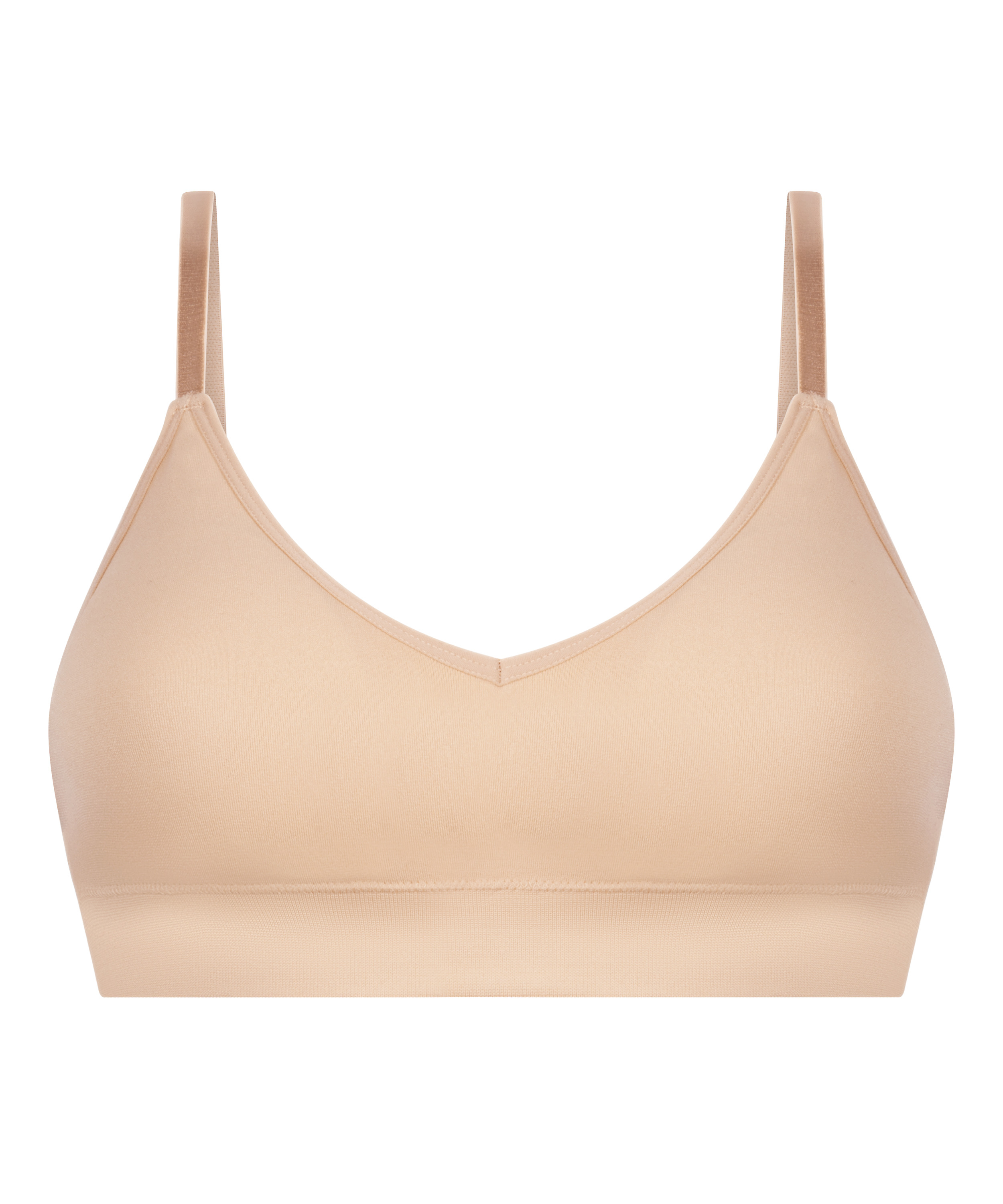 Tr&oacute;jkątny biustonosz bralette Dide, Beżowy, main