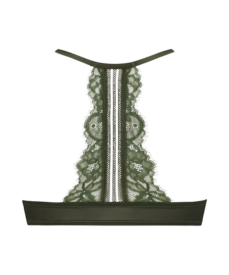 Usztywniony biustonosz push-up z fiszbinami Saffron, Zielony