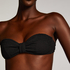 G&oacute;ra od bikini typu bandeau Crinkle, Czarny