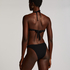 G&oacute;ra od bikini typu bandeau Crinkle, Czarny