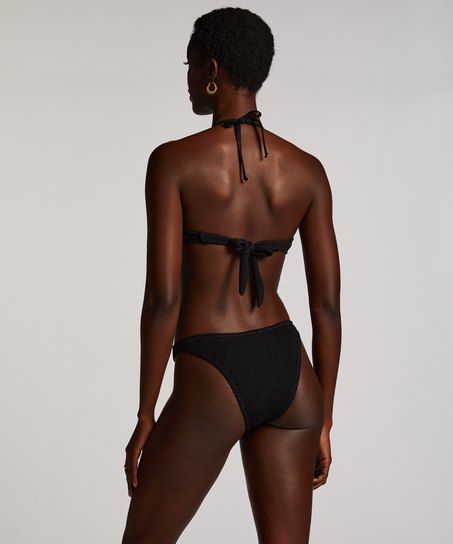 G&oacute;ra od bikini typu bandeau Crinkle, Czarny