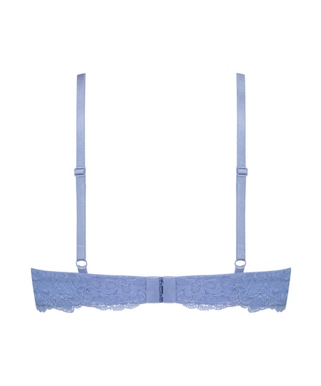 Biustonosz nieusztywniany z fiszbinami Marine, Niebieski